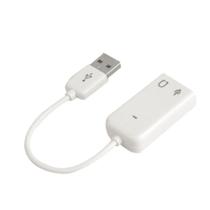 Adaptador Placa De Som Externa Usb 7.1 Fone E Microfone