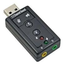 Adaptador Placa de Som USB 2.0 Fone Microfone 7.1 Digital - XC-ADP-35 - X-Cell