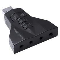Adaptador placa de som usb 4 portas p2 - compativel com ps3 - a4pusbm Adaptador placa de som usb 4 portas p2 - compativel com ps3 - a4pusbm