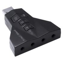 Adaptador placa de som usb 4 portas p2 - compativel com ps3 - a4pusbm Adaptador placa de som usb 4 portas p2 - compativel com ps3 - a4pusbm