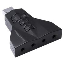 Adaptador Placa De Som Usb 4 Portas P2 - Compativel Com Ps3 Adaptador Placa De Som Usb 4 Portas P2 - Compativel Com Ps3