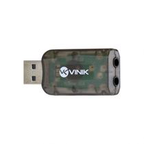 Adaptador placa de som usb 5.1 canais virtual ausb51 - Vinik
