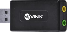 Adaptador Placa de Som USB 7.1 Canais Virtual AUSB71 Adaptador Placa de Som USB 7.1 Canais Virtual AUSB71