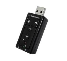 Adaptador placa de som usb 7.1 conector P2 fone microfone