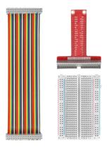 Adaptador Placa GPIO 40 Pinos + Cabo Flat Fêmea x Fêmea para Raspberry Pi