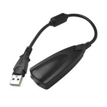 Adaptador Placa USB de Som 7.1 Fone e Microfone - SOLUCAO