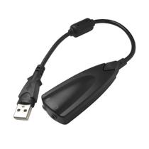 Adaptador Placa USB de Som 7.1 Fone e Microfone