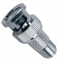 Adaptador PLUG BNC para PLUG F Metal Adaptador PLUG BNC para PLUG F Metal