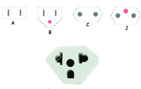 Adaptador Plug De Tomada Universal Para Plugue Chato 10A 20A Branco 2P +T Secador Microondas