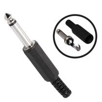 Adaptador Plug P10 C/ Rabicho Para Cabo Áudio Som Microfone