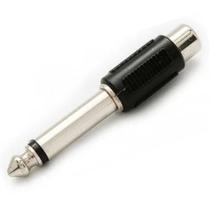 Adaptador Plug P10 Mono Para 1 Rca Femea