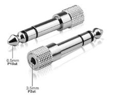 Adaptador Plugue P2 Estéreo / P10 Estéreo Macho -- Metal Adaptador Plugue P2 Estéreo / P10 Estéreo Macho -- Metal