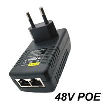 Adaptador PoE 48V 0,5A - Plug UE/EUA para Câmera IP e NVR CCTV