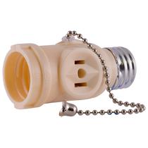 Adaptador Polarizado GE 54180 - 2 Pinos, Controle de Tração, UL Listado, Cor Amêndoa