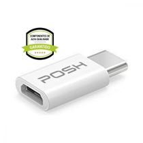 Adaptador Posh Micro USB para USB C em ABS para cabo USB