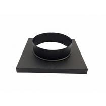 Adaptador preto de quadrado 30,5 x 30,5 cm para redondo 150 mm de diâmetro Adaptador preto de quadrado 30,5 x 30,5 cm para redondo 150 mm de diâmetro