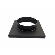 Adaptador preto de quadrado 30,5 x 30,5 cm para redondo 150 mm de diâmetro Adaptador preto de quadrado 30,5 x 30,5 cm para redondo 150 mm de diâmetro