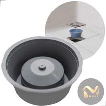 Adaptador Ralo Mau Cheiro Modelo Astra de 10cm Porta Ralos Grelhas Odor Banheiro Evita mau cheiro
