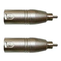 Adaptador Rca Macho P/xlr 3p Macho Niq. Wc 243 Ad 02 Unidades Wireconex