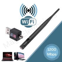 Adaptador Receptor Antena Wifi USB Wireless para PC e Notebook