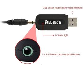 Adaptador Receptor Bluetooth Usb Musica P2 Chamada Som Carro