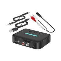 Adaptador Receptor De Áudio Bluetooth 5.3 USB 3.5mm AUX RCA Player De Música Sem Fio Para Adaptador Receptor De Áudio Bluetooth 5.3 USB 3.5mm AUX RCA Player De Música Sem Fio Para