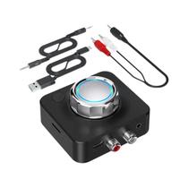 Adaptador Receptor De Áudio Estéreo 3D Bluetooth Sem Fio Com Cartão TF RCA Jack AUX De 3,5mm Para