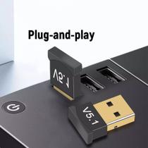 Adaptador Receptor USB Bluetooth 5.0 Plug And Play Usb Transmissor de Audio Para Notebook Computador