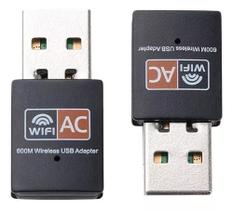 Adaptador Receptor Wi-fi Usb 5ghz Dual Band WX-18 Preto