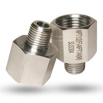 Adaptador redutor 1/2 NPT fêmea para 1/4 NPT macho 304 inoxidável