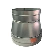 Adaptador Redutor de Dutos 400mm Para 200mm Chapa Galvanizada