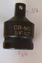 Adaptador Redutor P/ Soquete (3/4x1/2, 3/8x1/4, 1/4x3/8, 1/2x3/4, 1/2/3/8, 3/8x1/2)