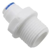 Adaptador Reto Macho 1/2” x 1/4” para Purificador e Filtro de Água Branco Adaptador Reto Macho 1/2” x 1/4” para Purificador e Filtro de Água Branco