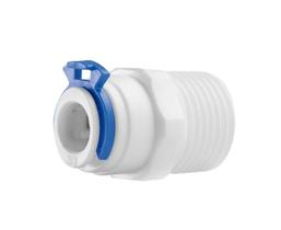 Adaptador Reto Macho 1/2” x 3/8” para Purificador e Filtro de Água Branco Adaptador Reto Macho 1/2” x 3/8” para Purificador e Filtro de Água Branco
