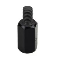 Adaptador retrovisor m8 rosca direita p/ m10 rosca direita preto