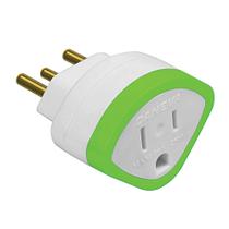 Adaptador Reverso Daneva DN1629 2P+T 10A 250 VOLTS Cores Sortidas