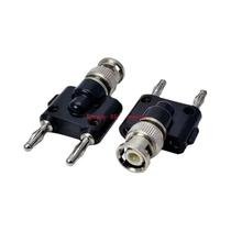 Adaptador RF De Alta Qualidade Com Conector BNC Tipo Tee De 3 Vias, Jack Macho E Fêmea Duplo De 4mm