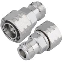 Adaptador RFetomax 4.3/10 Mini DIN macho para conector N fêmea Adaptador RFetomax 4.3/10 Mini DIN macho para conector N fêmea