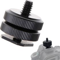 Adaptador Sapata Câmera Dslr/Cam Parafuso 1/4 Acessório Flash Luz Led Adaptador Sapata Câmera Dslr/Cam Parafuso 1/4 Acessório Flash Luz Led