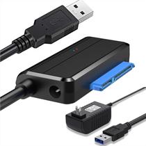 Adaptador SATA para USB 3.0 EYOOLD para HDD/SSD de 2,5 e 3,5 polegadas Adaptador SATA para USB 3.0 EYOOLD para HDD/SSD de 2,5 e 3,5 polegadas