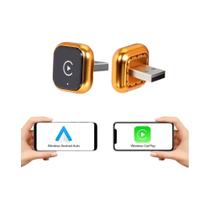 Adaptador Sem Fio CarPlay Android Auto 2 Em 1 Bluetooth USB Tipo-C Plug And Play Adaptador Sem Fio CarPlay Android Auto 2 Em 1 Bluetooth USB Tipo-C Plug And Play