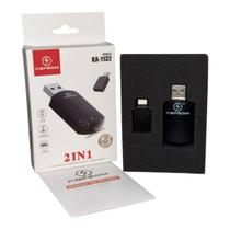 Adaptador Sem Fio Carplay e Android Auto 2 em 1 Wireless USB Tipo C Original Kapbom KA1132
