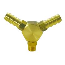 Adaptador Sextavado Latão 1/8" NPT x 3/8" BM x 3/8" BM