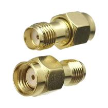 Adaptador SMA RP-SMA Para SMA RPSMA De Alta Ganho 3x 5x 10x Conector Coaxial RF Macho Para Fêmea Em