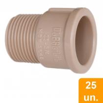 Adaptador Soldável Plastilit Curto 32mm x 1P Embalagem com 25 Unidades