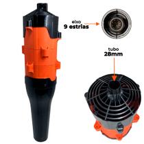 Adaptador Soprador de Folhas para Roçadeiras com Tubo 28mm 9 Estrias Carbon Fak