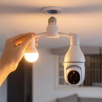 Adaptador Soquete Bocal E27 - 2X1 - 2 Lâmpadas - Duplo - Bra