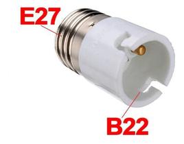 Adaptador Soquete Conversor Bocal Lâmpada E27 Para B22