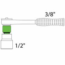 Adaptador Soquete Cromo Vanádio 3/8 X 1/2 M - Eda