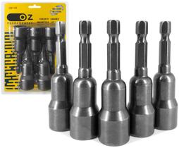 Adaptador Soquete Magnético 65mm 1/2 Pol Sextavado 5 Peças